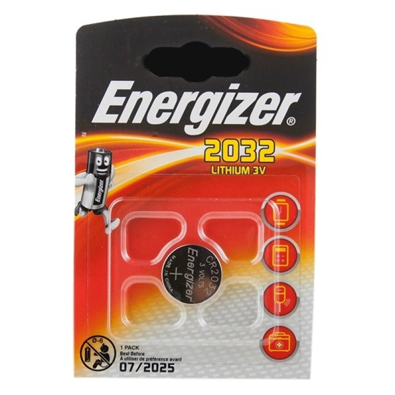 Батарейка плоская ENERGIZER Lithium CR2032 /1шт