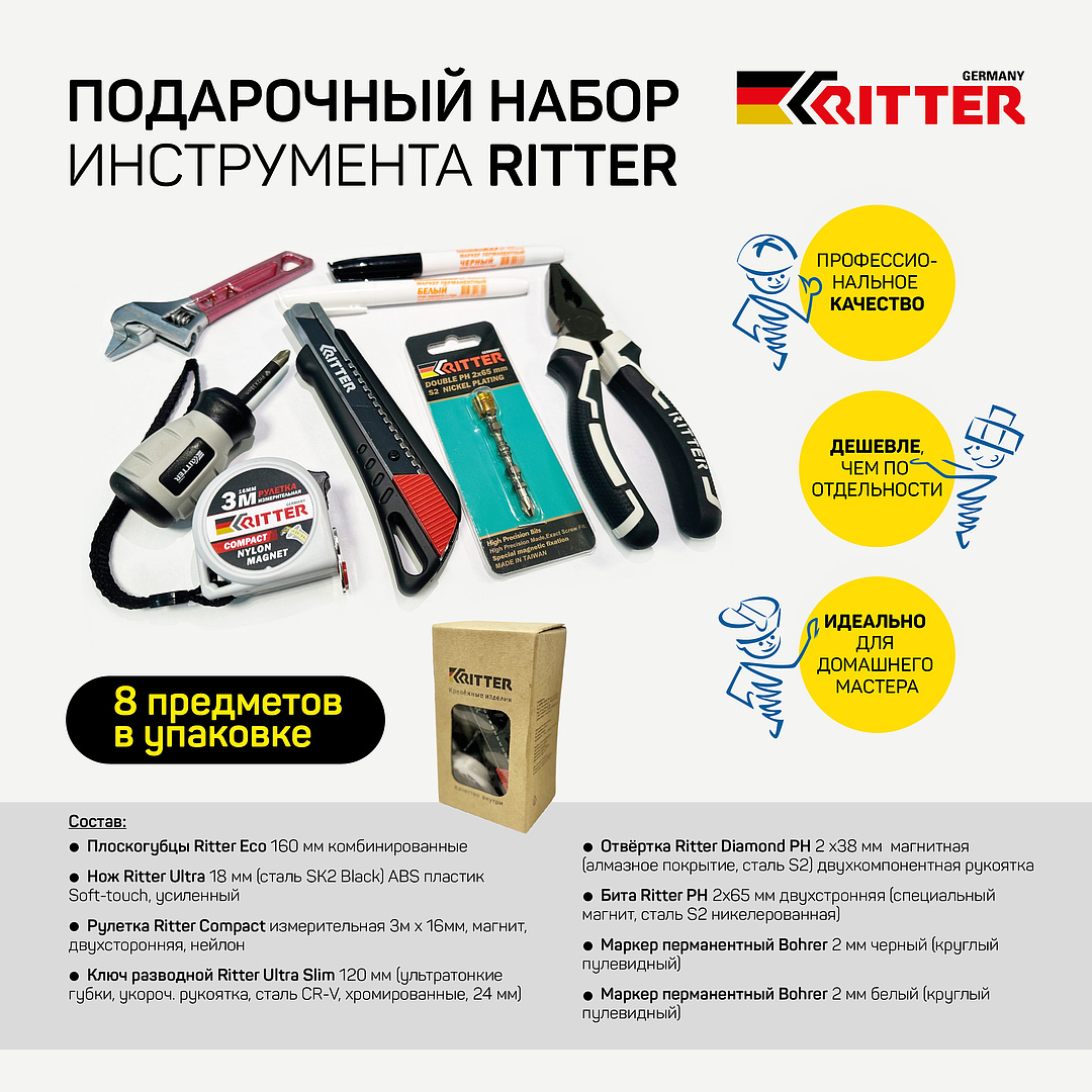 Набор Ritter РИО (8 предметов) (№1) (10/1)