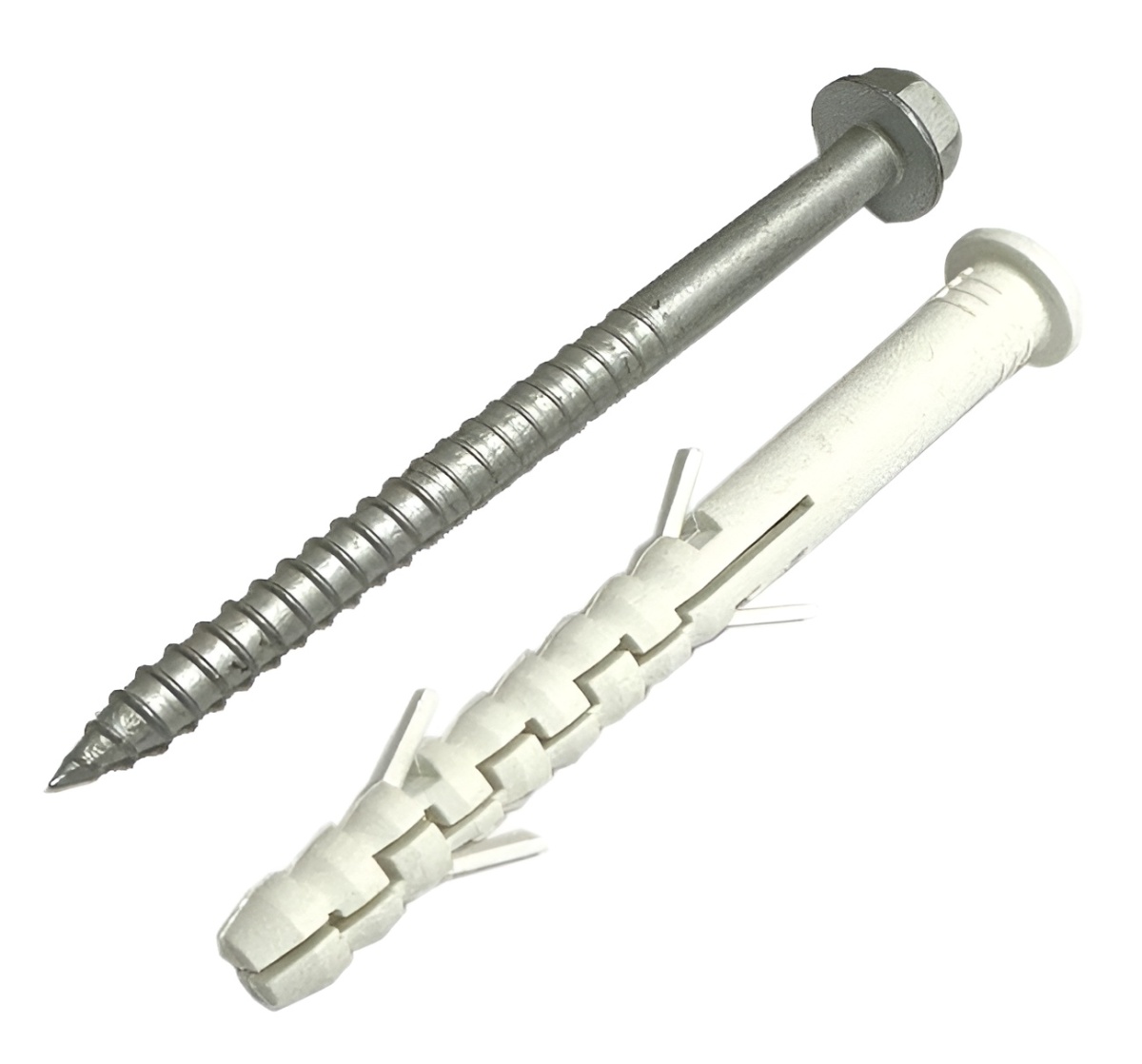 Дюбель фасадный Ritter Profi NL ST 10х100 мм (нейлон белый)(кп.8.8,покрытие Dacromet500H,ш/гр TORX 40) цил. борт Упаковка 50 штук