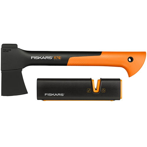 Топор турист. X7-XXS Fiskars 355мм 640г + точилка