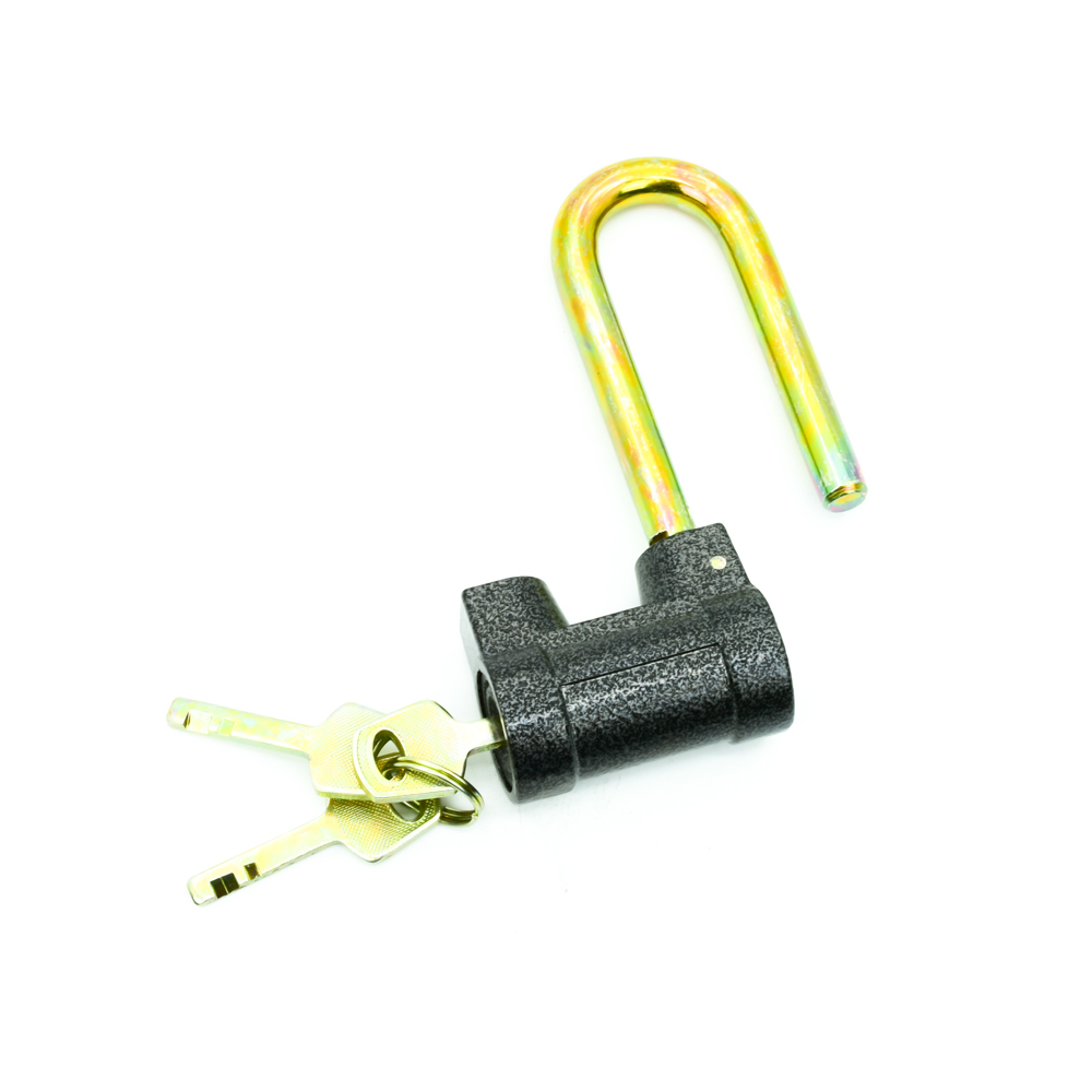 Замок Bohrer навесной ЧЗ-2Д (удлиненная дужка сталь 10 мм, 3 ключа ...