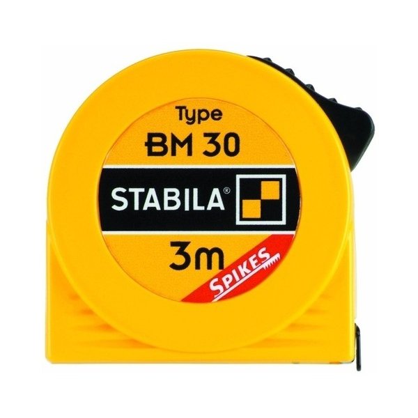 Рулетка STABILA BM 30W SP  3мх16мм, стальная лента, крючок SPIKES, класс точн. 2