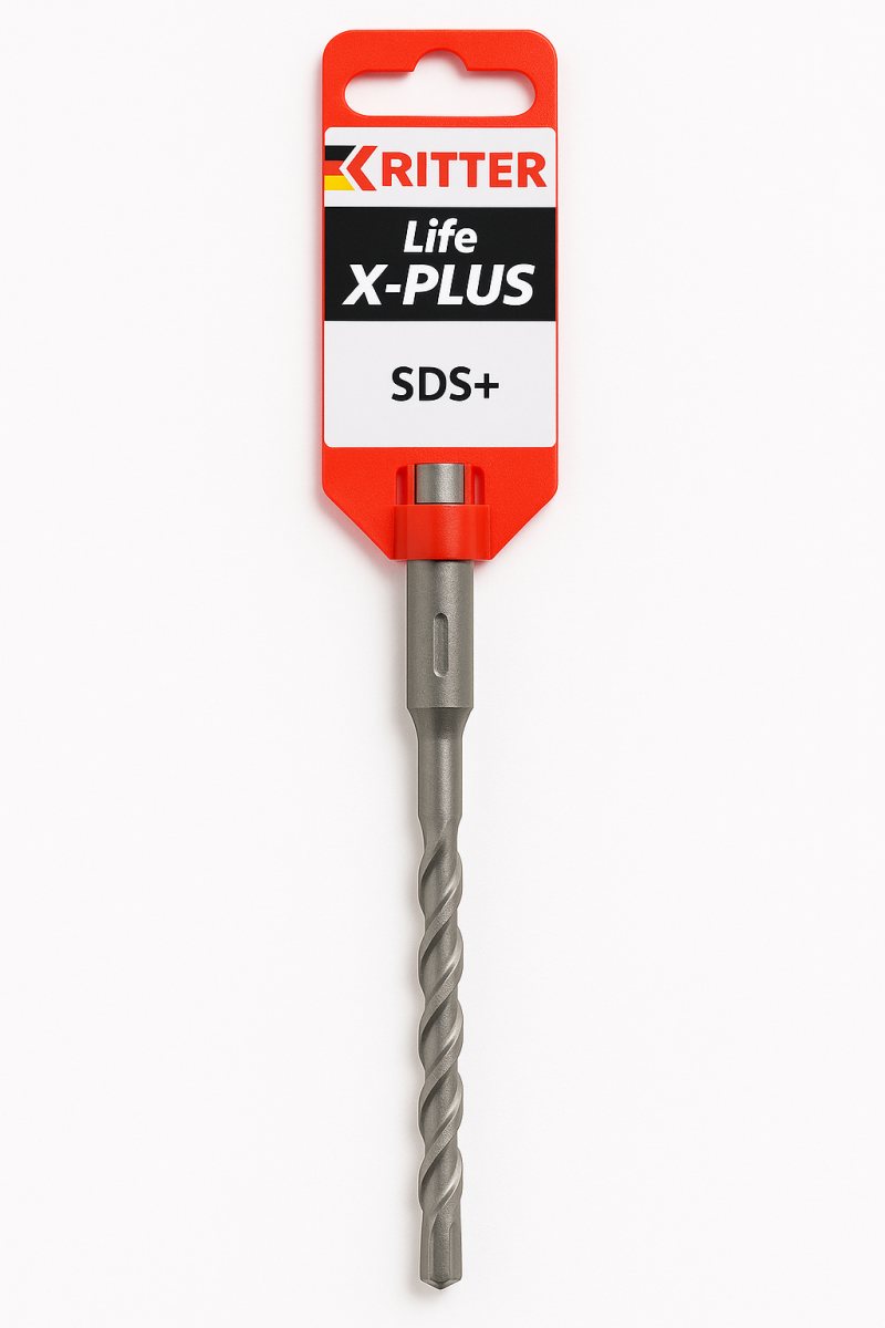 Бур SDS+ Ritter Life X-Plus 10х150/210 (Х-образная увелн. тв.сплав.напайка YG9, 4 резца) (200/10/1)