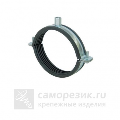 Хомут оцинкованный с гайкой 75-80 (2 1/2") (Упаковка 10 шт)