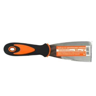 Шпатель - лопатка Bohrer  50 мм (нержавеющая сталь 0,5 мм, двухкомпонентная рукоятка) (120/12/1)
