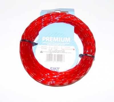Леска SIAT PREMIUM для триммеров 2.4х15м, крученый квадрат (-50% шума, -30% расхода топлива)