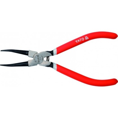 Съемник стопорных колец YATO 180 мм прямой (на сжим), CrV