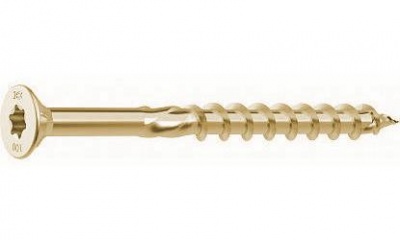 Шурупы с/нарез.д/дерева, потай 4х40 (500) желтый цинк