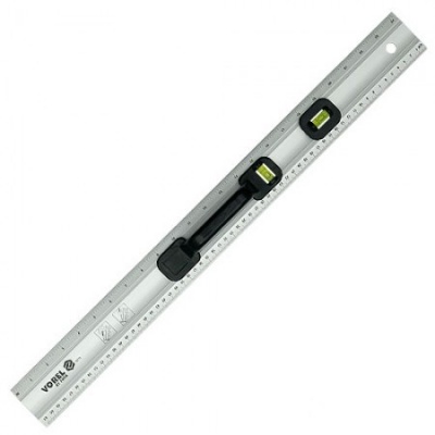 Линейка столярная алюм. 2 глазка Vorel 600мм