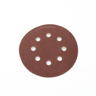 Круг Bohrer абразивный 125 мм Р120 под липучку (оксид алюминия) (с отверстиями) (Упаковка 5 шт)