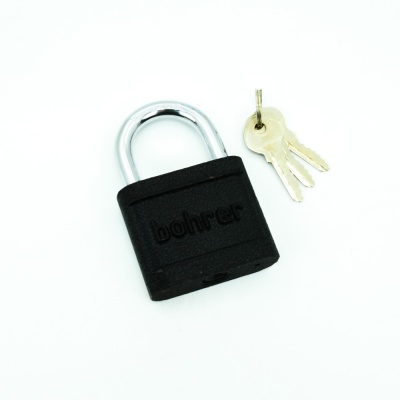 Замок навесной Bohrer ВСЧ-30 (дужка сталь, 3 ключа) (корпус чугун) (с подвес) (240/6/1)